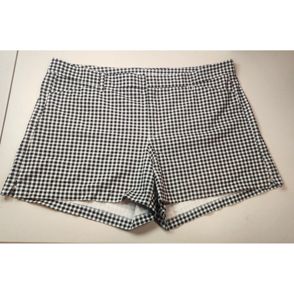 Old Navy Pixie Shorts Women’s Plus Size 22 High Rise Black & White Gingham